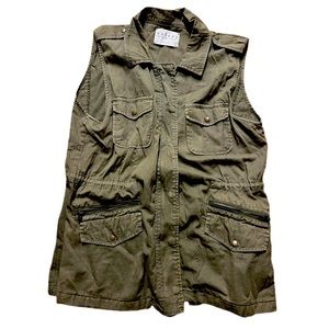 Green army vest